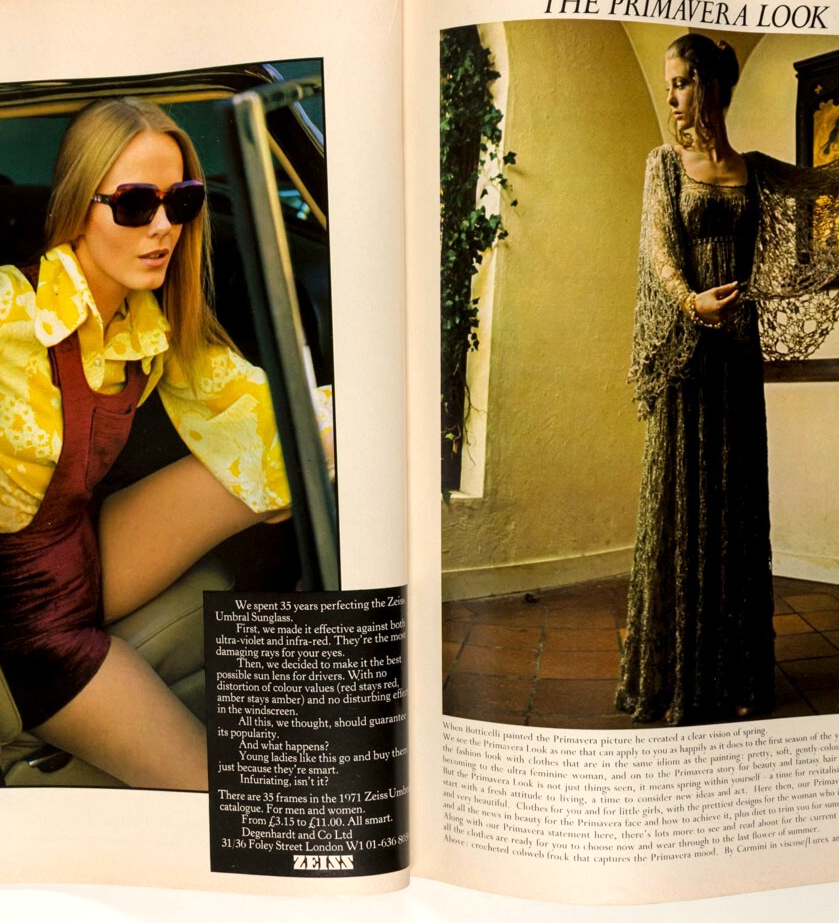 Anna Calder Marshall CHARLOTTE MARTIN Duffy LOUSADA Jilly Cooper  FLAIR May 1971