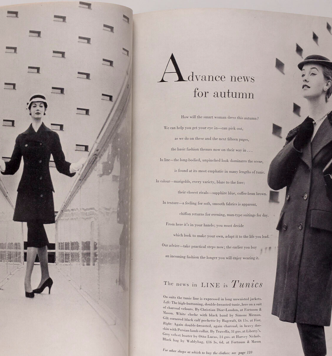 Vernier STEMP Dylan Thomas VOGUE August 1955 70th birthday gift MARIGOLD Corsets