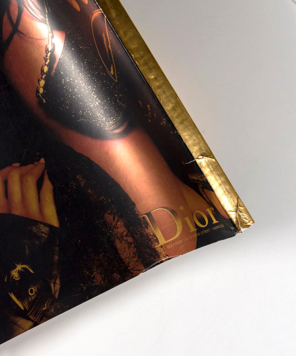 KATE MOSS Corinne Day GALLIANO Alexander McQueen DIOR Guy Bourdin GOLD VOGUE vtg