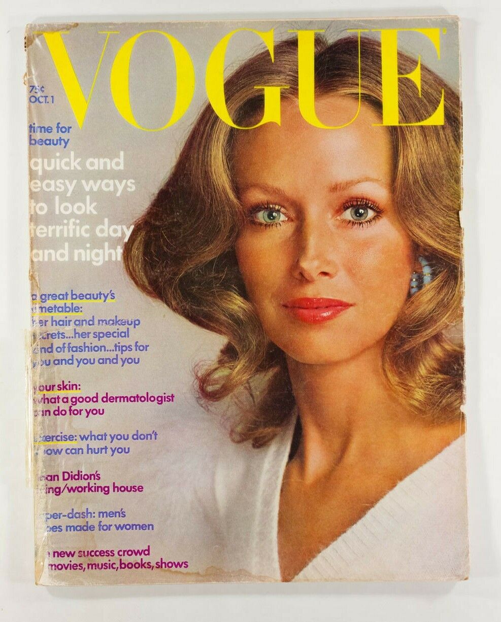 Karen Graham JOAN DIDION Young Winston CHANEL Richard Avedon VOGUE Oct 1972 vtg