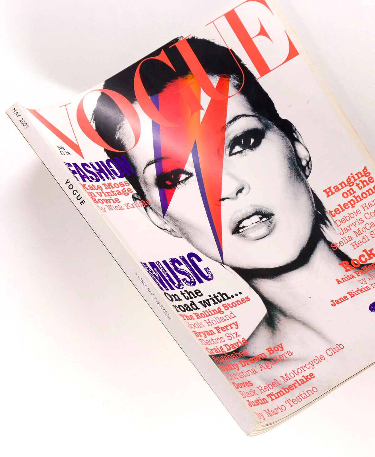 Bowie KATE MOSS Corinne Day VOGUE May 2003 Aguilera THE WHO Juergen Teller KYLIE