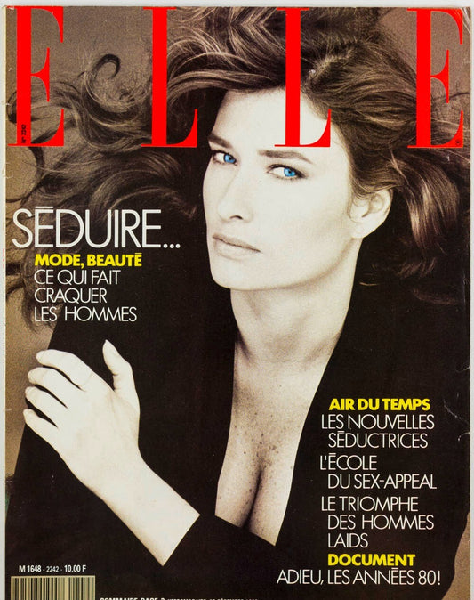 ROSEMARY McGROTHA Claudia Schiffer GRETA SCACCHI Elle November 1988 Mathilda May