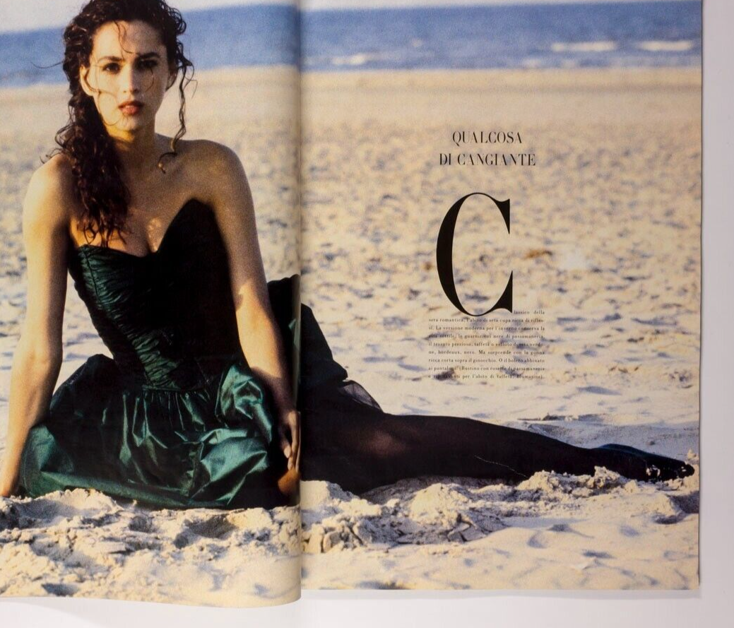 MATS GUSTAFSON silk paisley chiffon taffeta brocade VOGUE ITALIA fabric supp VTG