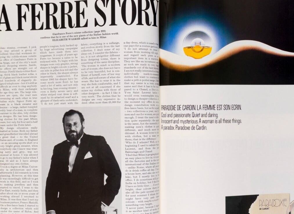 Catherine Oxenberg PAUL NICHOLAS Gianfranco Ferre TIM RICE Dufy HARPER'S & QUEEN