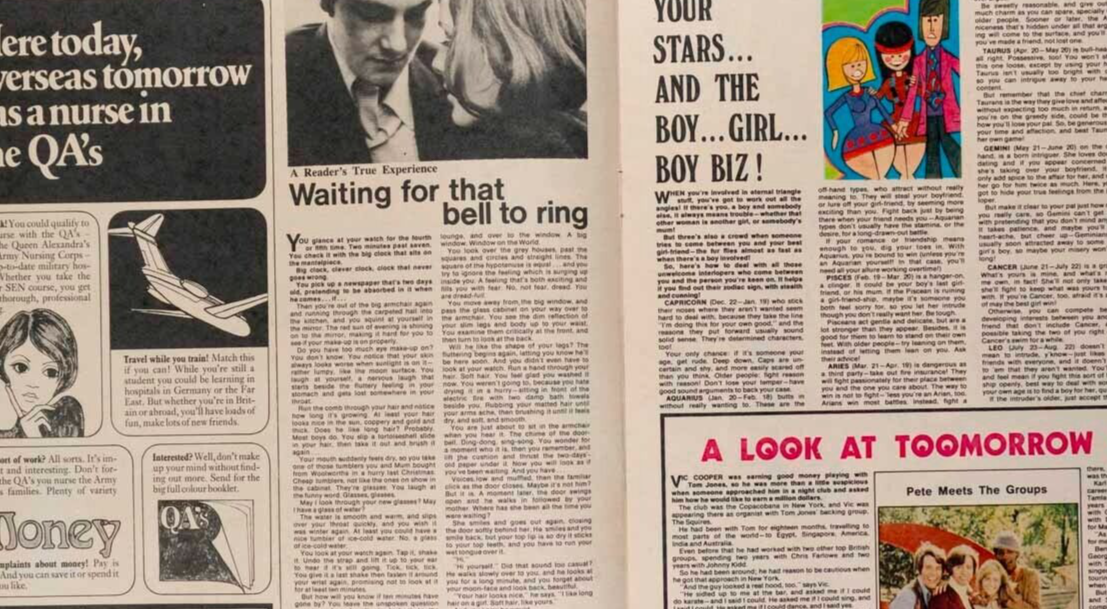 Olivia Newton-John TOOMORROW Barry Ryan JUDAS JUMP New Seekers JACKIE magazine
