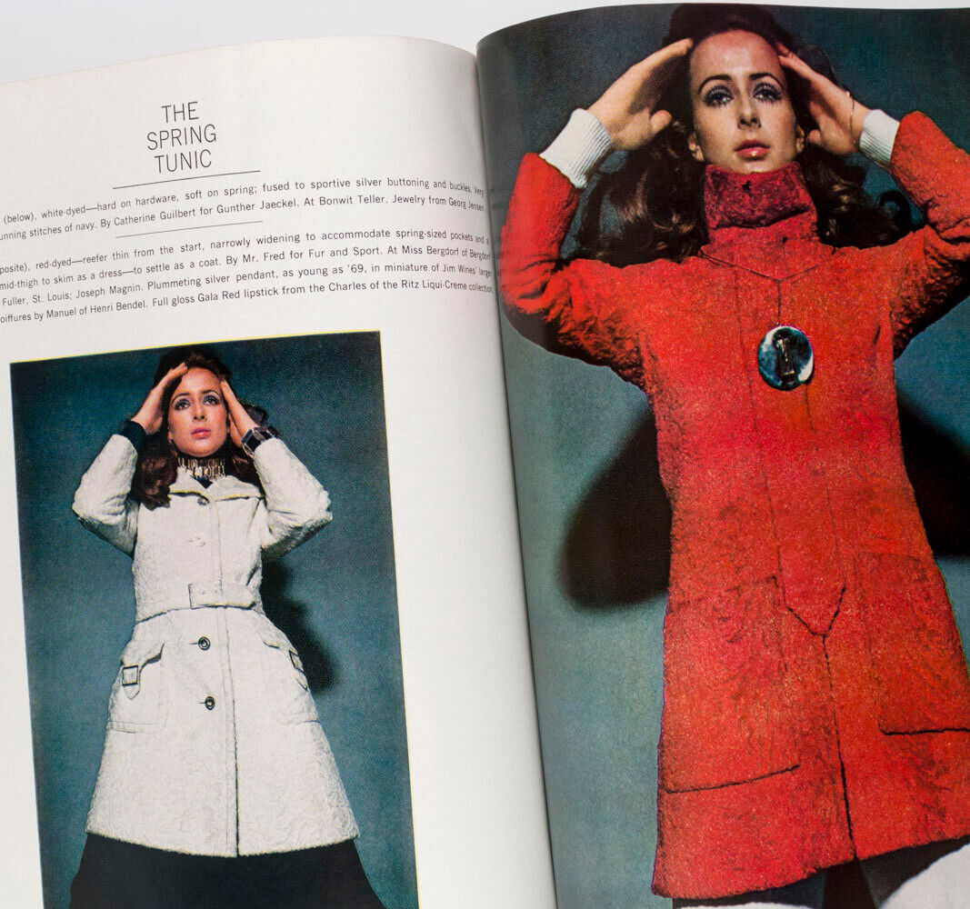 PARIS FASHION 60s Saul Leiter BEAUTY Heide Wiedeck US Harper's Bazaar 1969 Mar
