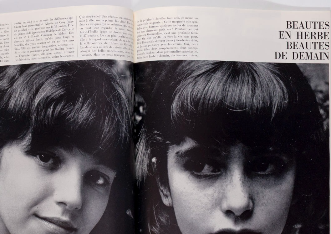 Jean Shrimpton GUY BOURDIN Helmut Newton PARIS VOGUE August 1965 Dali YSL Goya