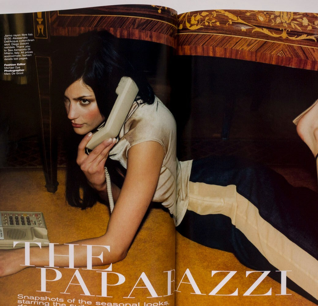 KRISTY HINZE Gucci CAROLYN BESSETTE KENNEDY Vogue Australia 6 June 1999 Galliano