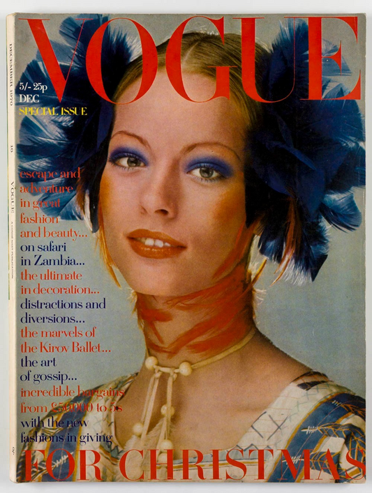 Ann Shaufuss ZAMBIA Thea Porter VOGUE December 1970 David Bailey JEAN SHRIMPTON