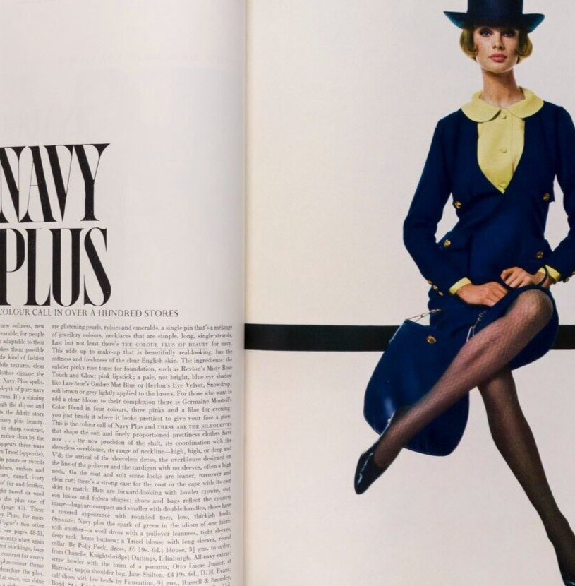 BARBRA STREISAND Jill Kennington BIBA Jean Shrimpton BRUCE DAVIDSON Navy Vogue