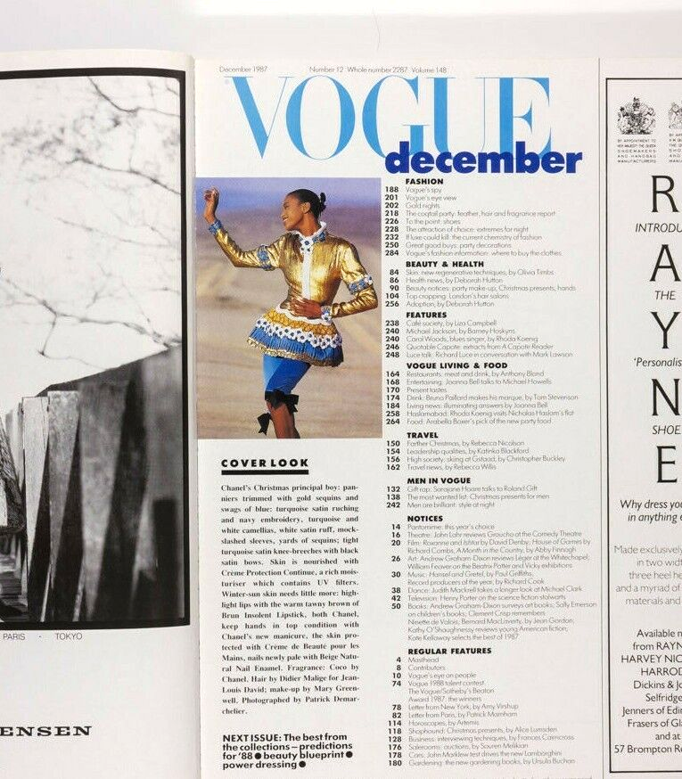 NAOMI CAMPBELL 1st VOGUE Linda Evangelista CHRISTY TURLINGTON Yasmin Le Bon 1987