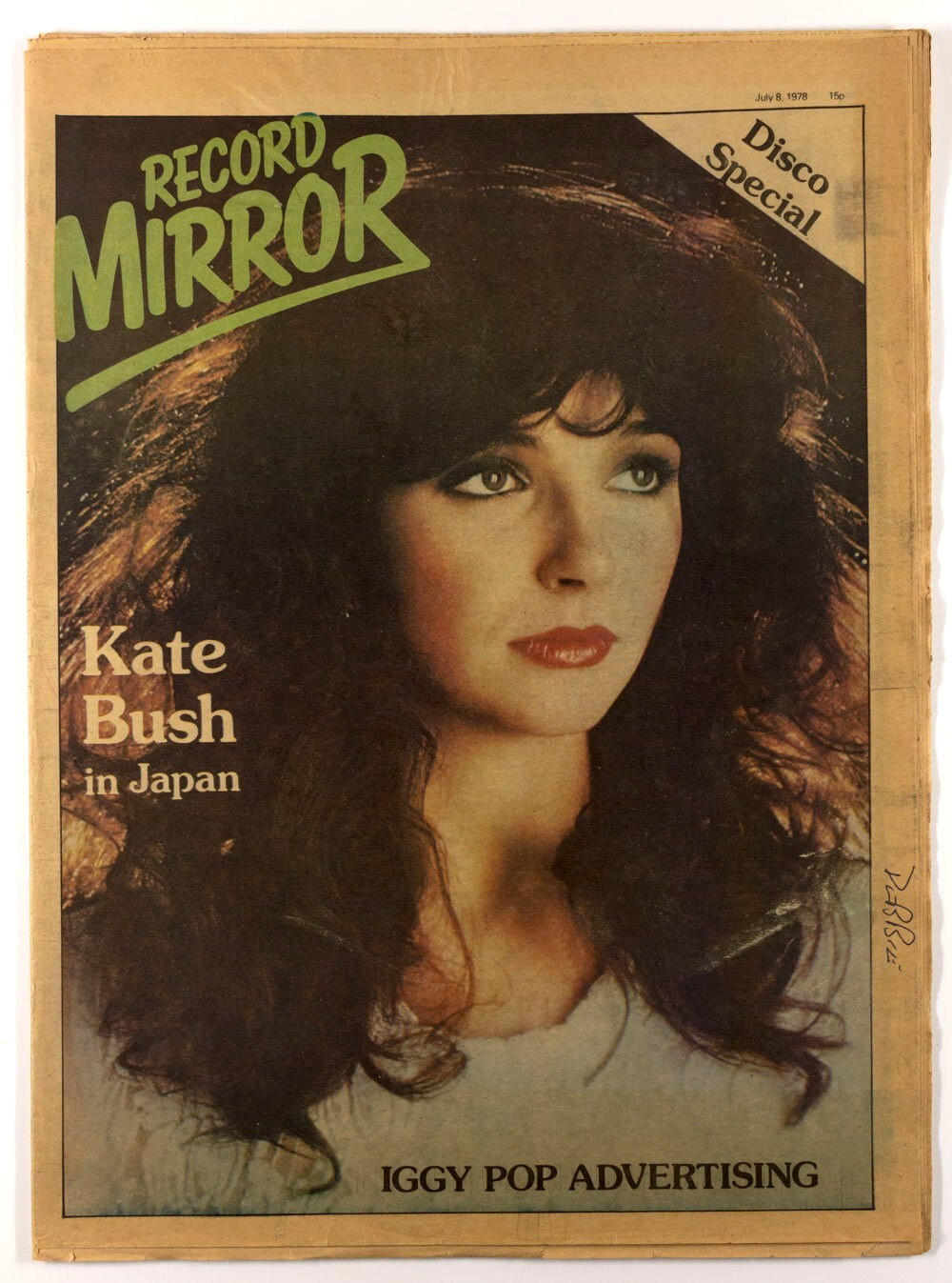 Kate Bush SEX PISTORLS The Clash RECORD MIRROR July 8 1978 Child IGGY POP Disco