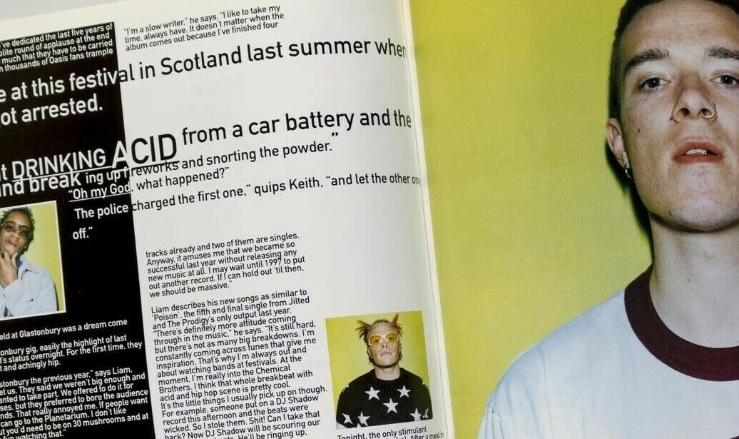 BLUR Daft Punk LEIGH BOWERY Blah Magazine  # 1 PRODIGY Iggy Pop DIESEL Beck 1996