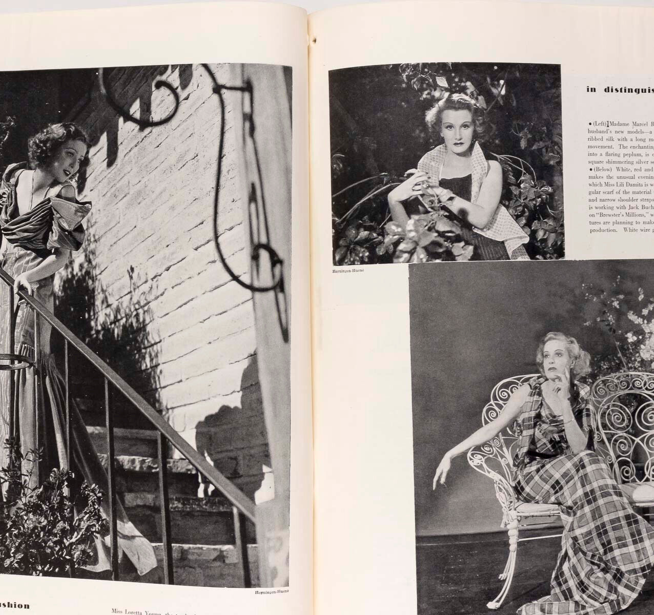 EVELYN WAUGH Loretta Young CARL ERICKSON Cecil Beaton EIRE Hoyningen-Huene VOGUE
