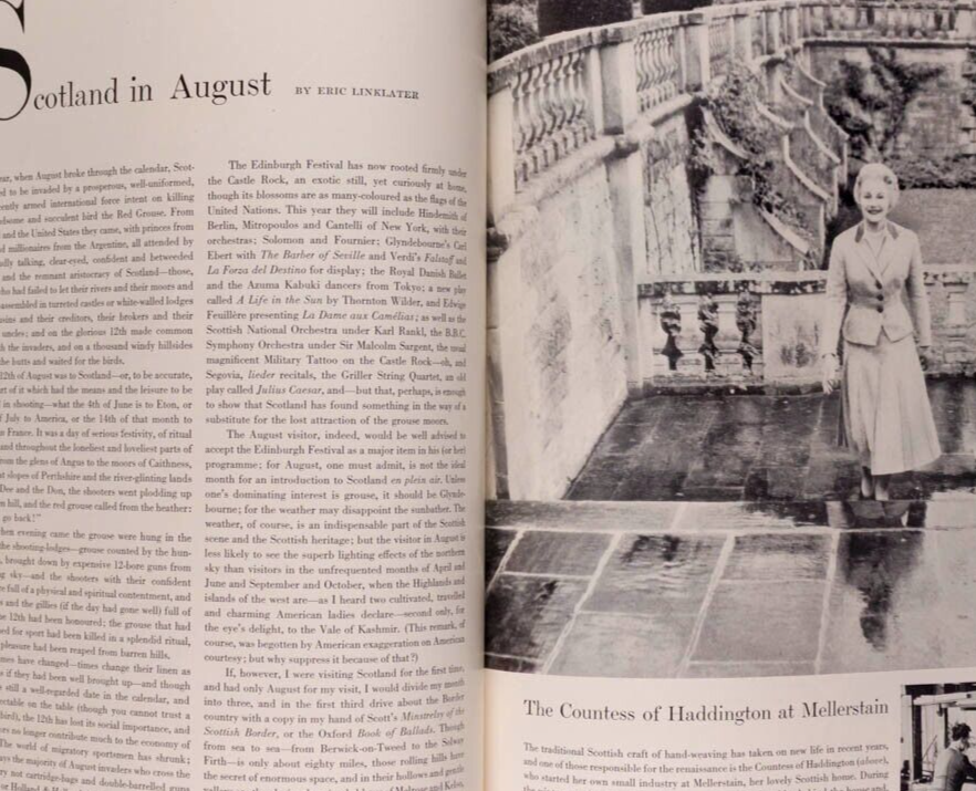 Vernier STEMP Dylan Thomas VOGUE August 1955 70th birthday gift MARIGOLD Corsets