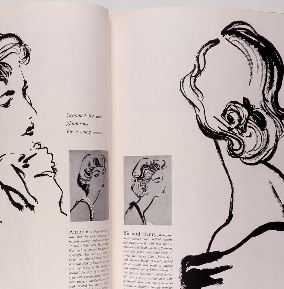 Fiona Fulton ERIC STEMP Barbara Goalen VOGUE Beauty Book UK 1956 Dior ANNIE ROSS