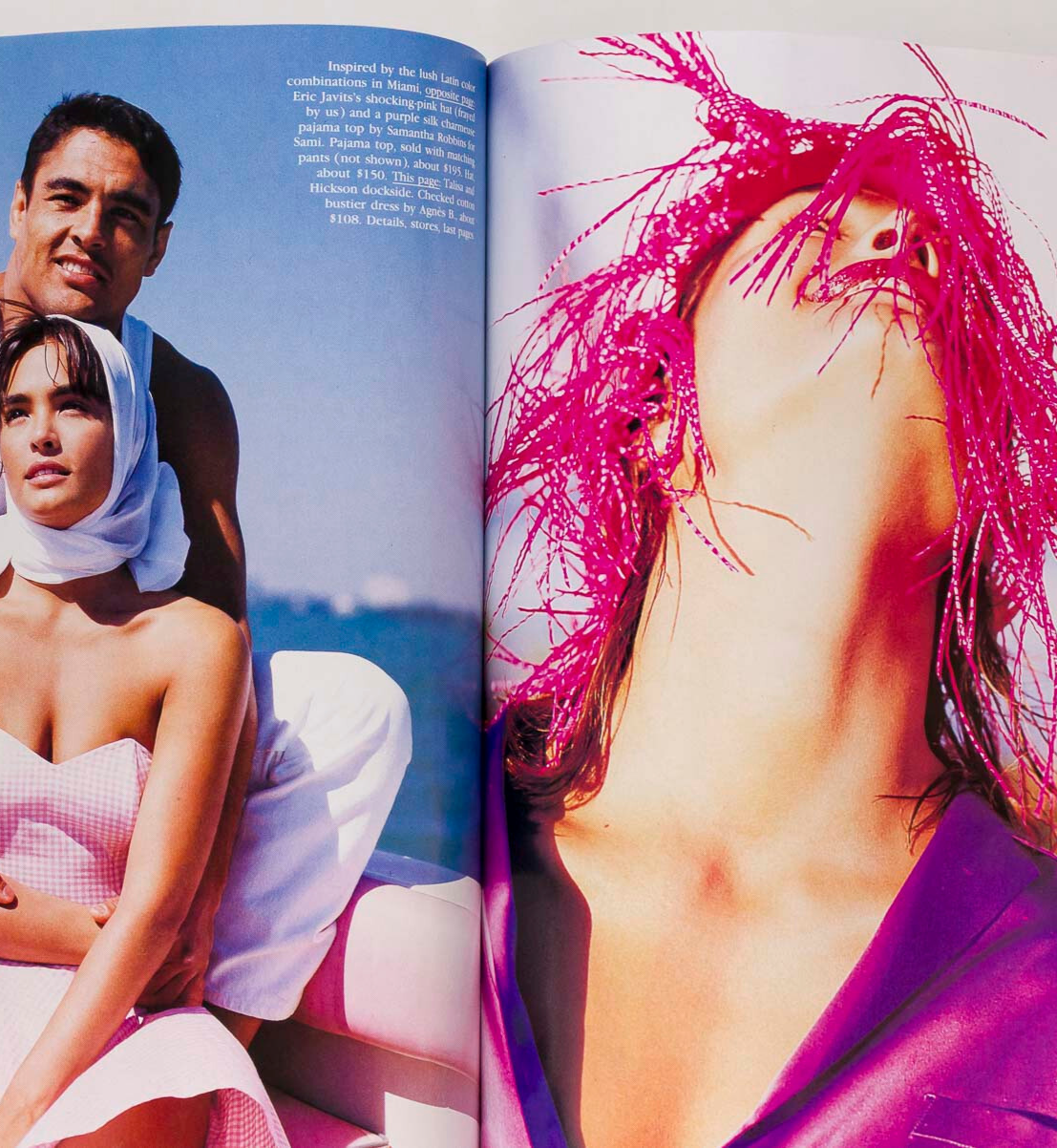 TAJANA PATITZ Talisa Soto BRUCE WEBER Vogue June 1989 Michael Keaton CARRE OTIS