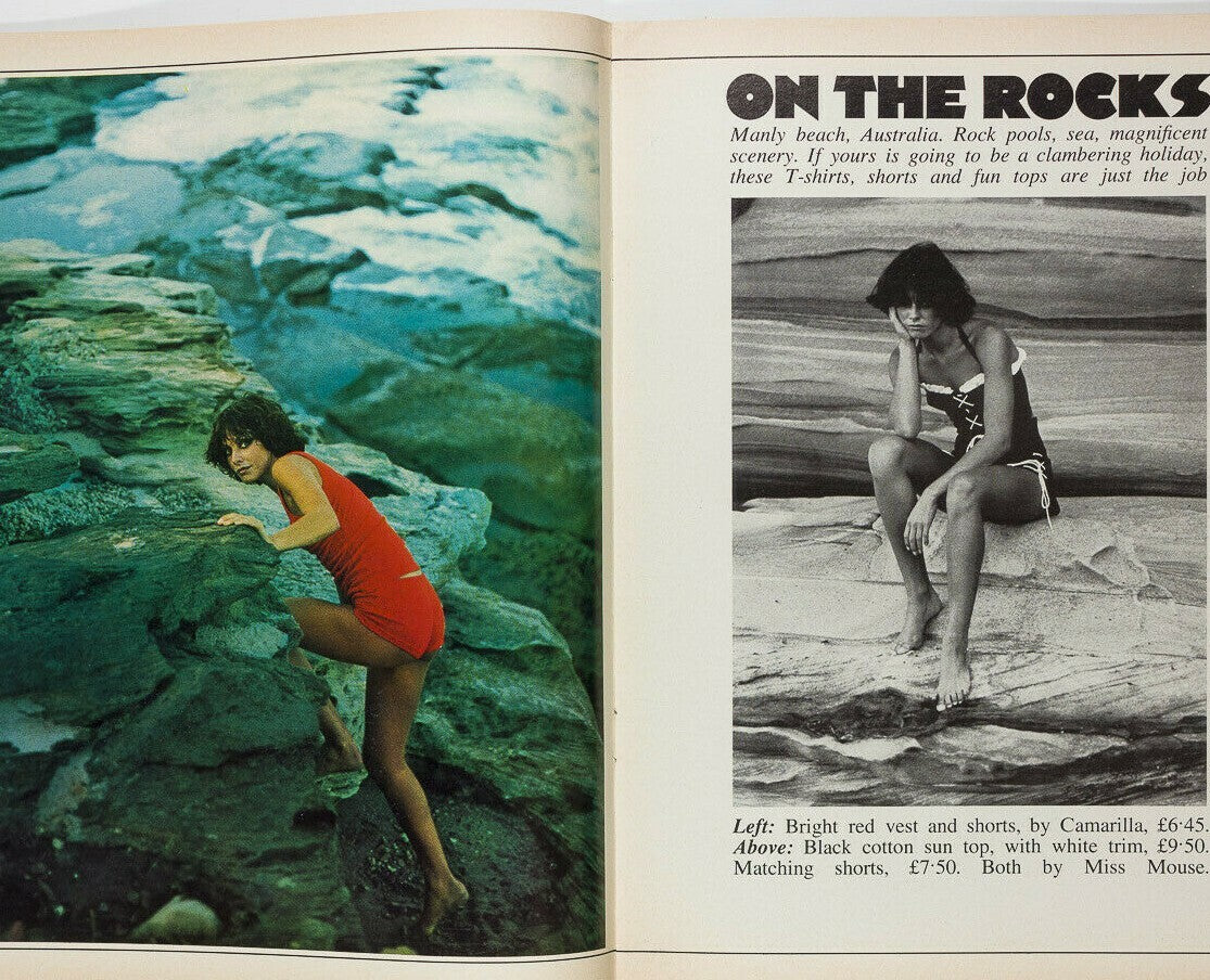 Angie Bowie TERRY O'NEILL Rod Stewart 19 MAGAZINE July 1975 Australia BIBA Quant
