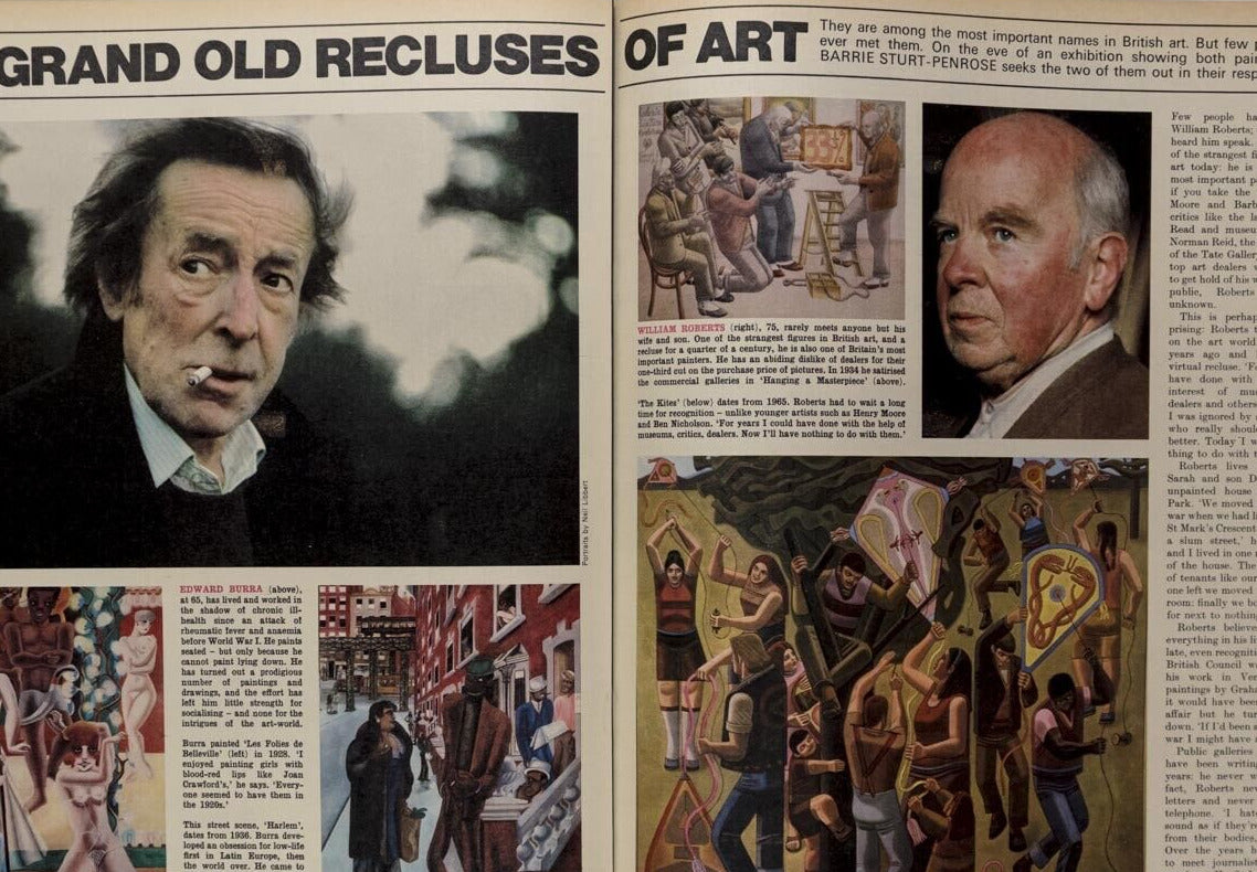 Hippies COMMUNES Haight-Ashbury EDWARD BURRA Charlotte March ~ Observer magazine