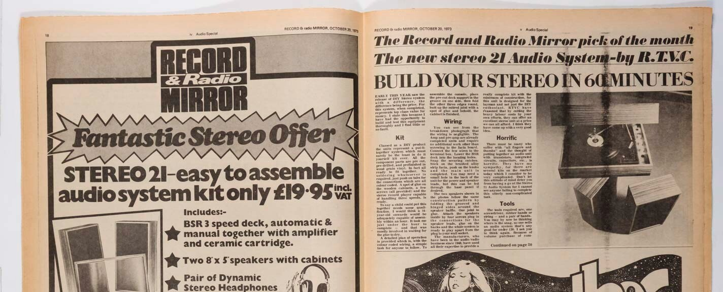 THE SWEET Bowie TWIGGY Record Mirror magazine October 1973 New York Dolls SLADE