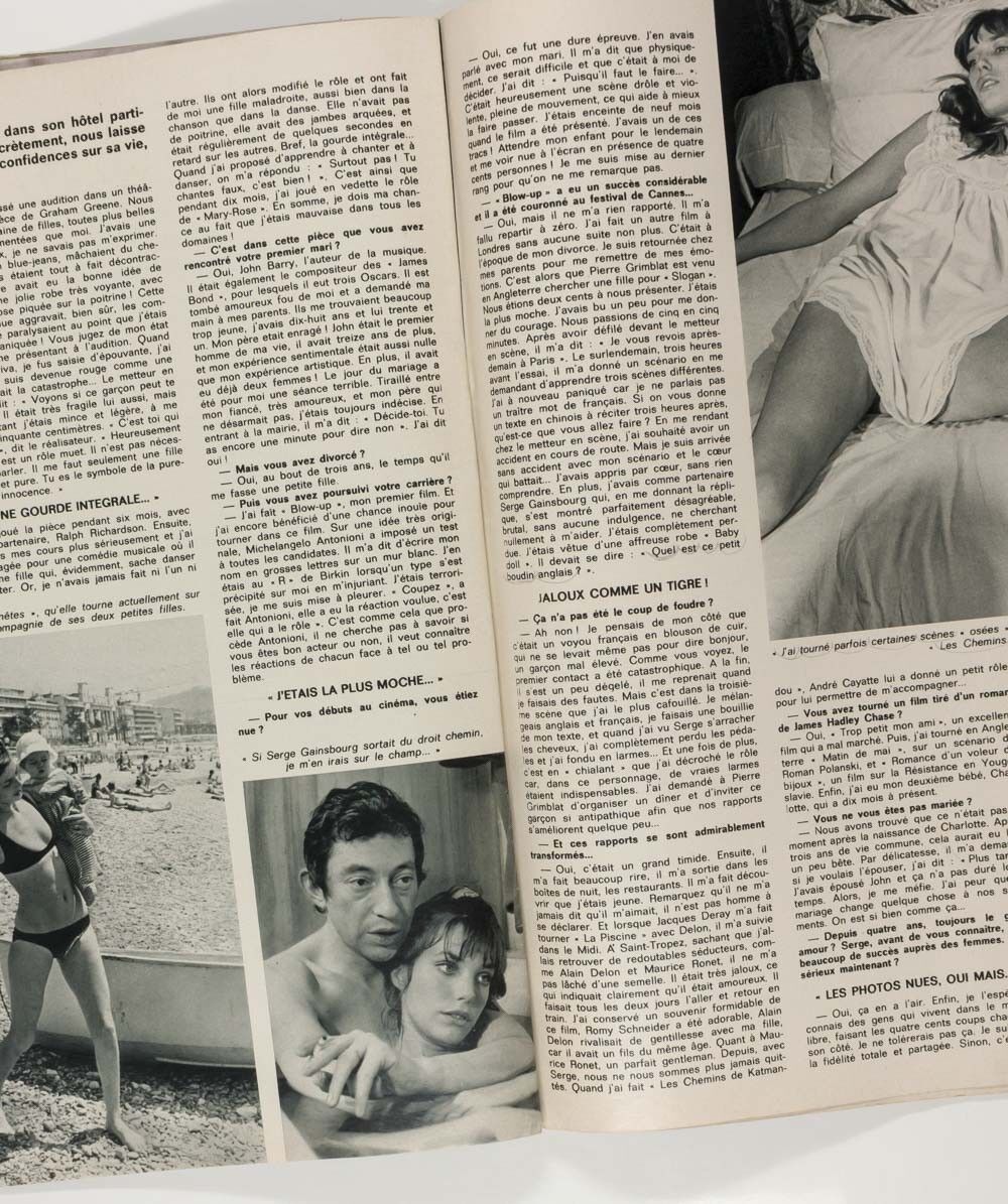 JANE BIRKIN Rod Steiger BETTE DAVIS Didier Haudepin MAURICE RONET Cine magazine