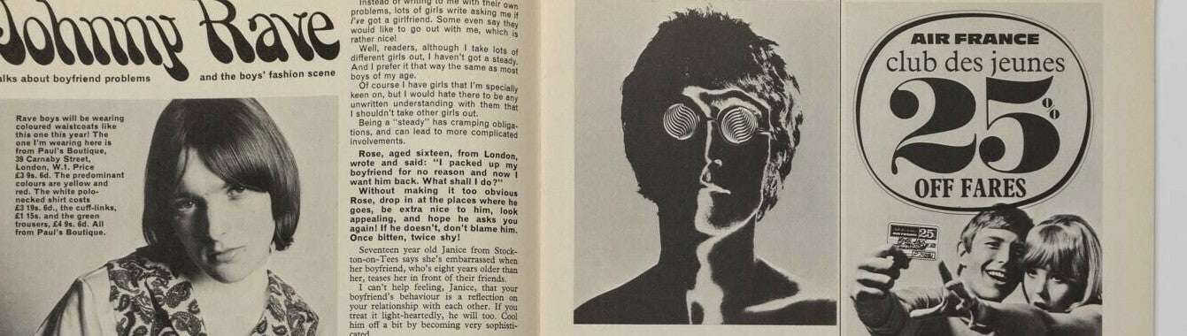 Robert Balser BEATLES Simon Dupree SANDIE SHAW Barry Gibb MOD Rave magazine 60s