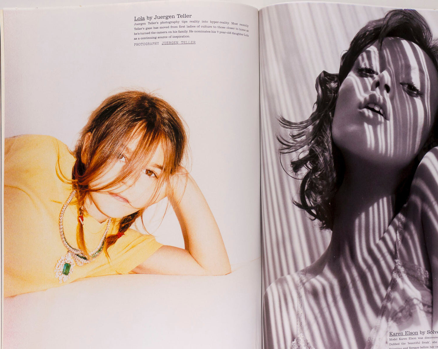 Daria Werbowy STELLA TENNANT Caroline Trentini i-D magazine September 2005 Sioux