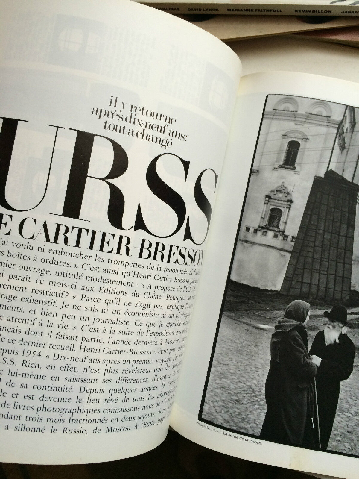 ANDRE BERG Laure Sawicki HENRI CARTIER BRESSON Alice Springs JFK Photo magazine