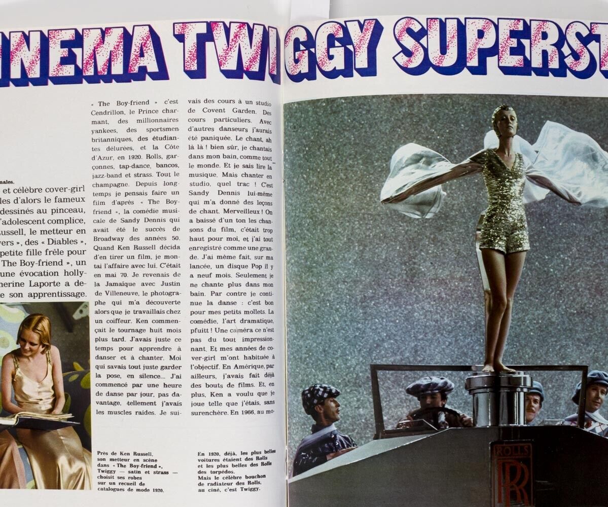 Ann Schaufuss GUY BOURDIN Twiggy KEN RUSSELL Kenzo NAUTICAL FASHION French  Elle