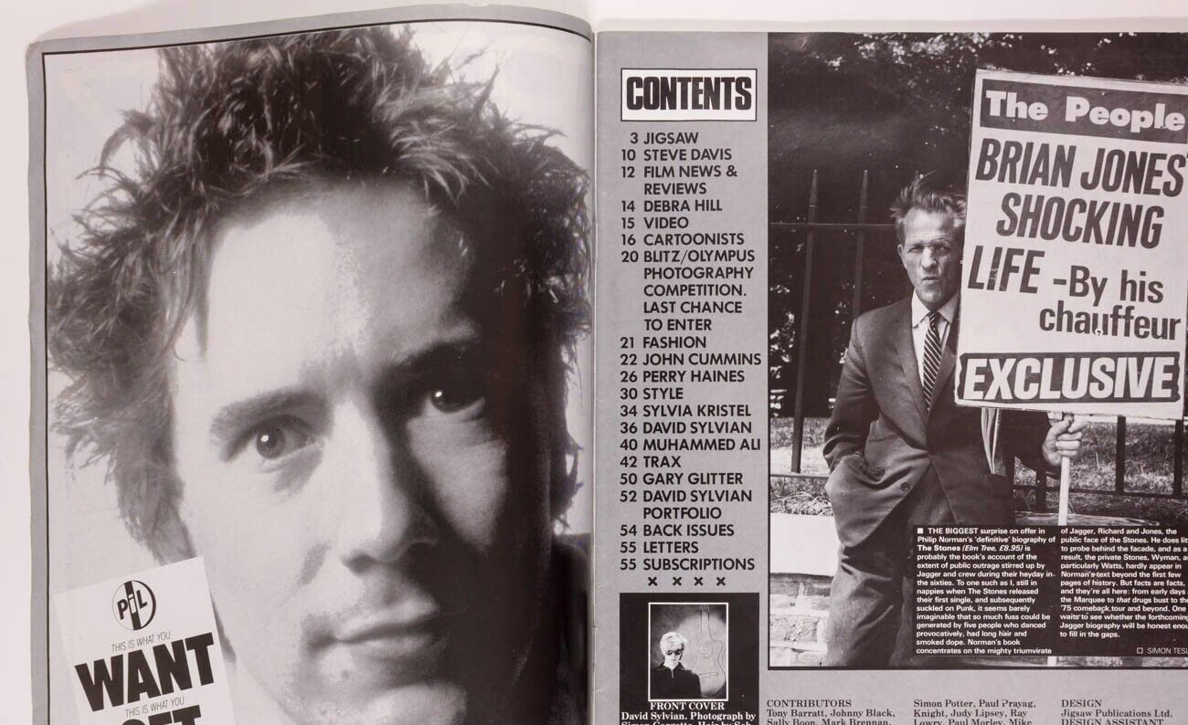 David Sylvian DEBRA HILL Steve Davis MUHAMMAD ALI Sylvia Kristel BLITZ magazine