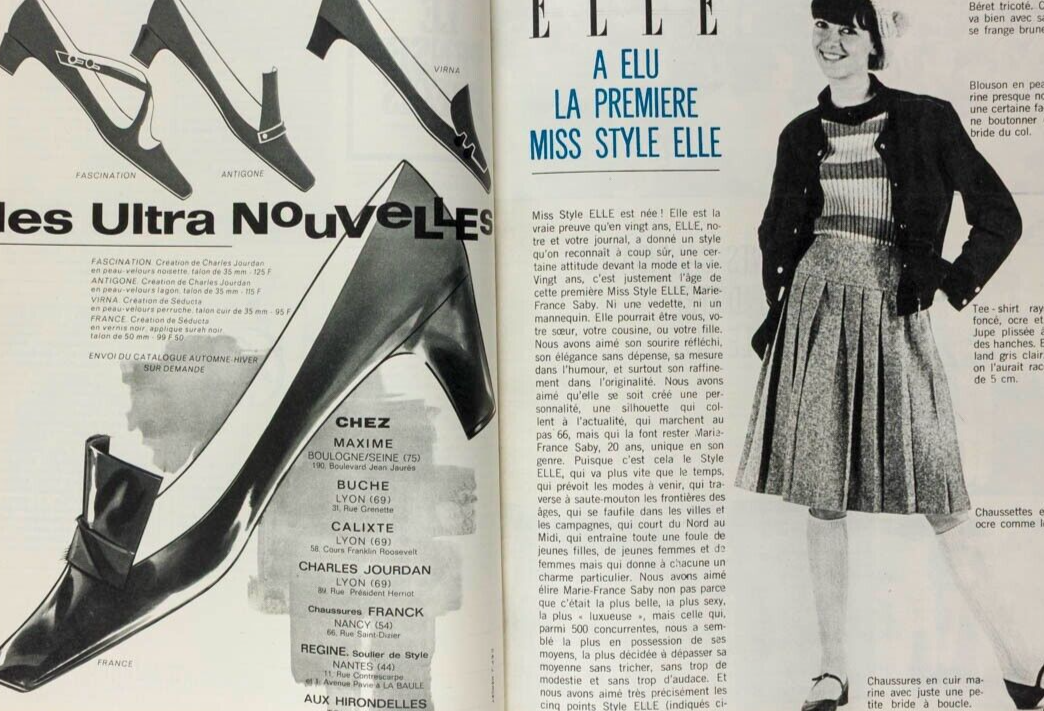 Nicole De Lamarge FRANCOISE HARDY Sylvie Vartan ELLE September 1965 Peter Knapp