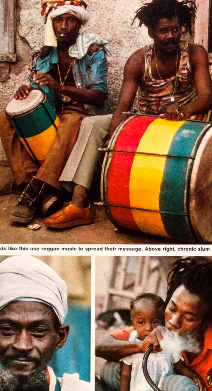 RASTAFARIANS Jamaica COLIN JONES Reggae HAILE SELLASIE Rasta ~ Observer magazine