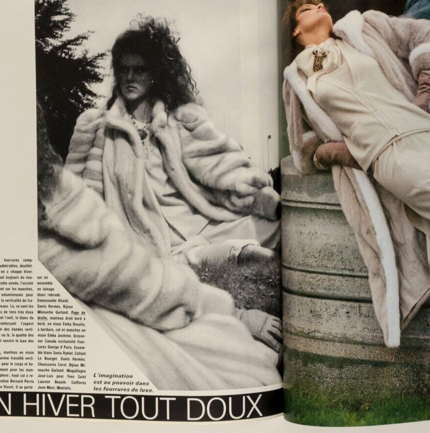 ANDREA MALKIEWICZ Cannes HELMUT NEWTON Horst CYRIELLE CLAIRE Kenzo PARIS VOGUE