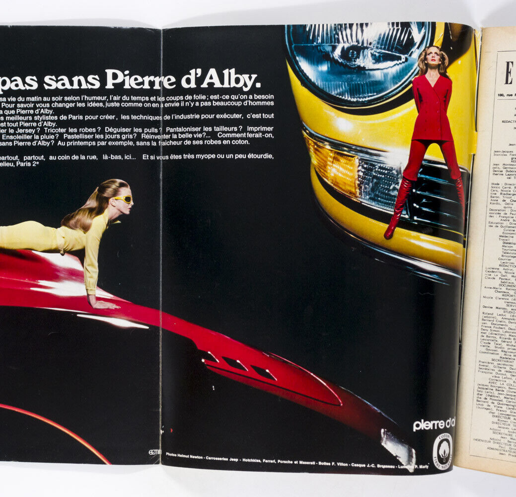 ANTONIO LOPEZ HARRI PECCINOTTI Helmut Newton Pierre D'Alby FRENCH ELLE magazine