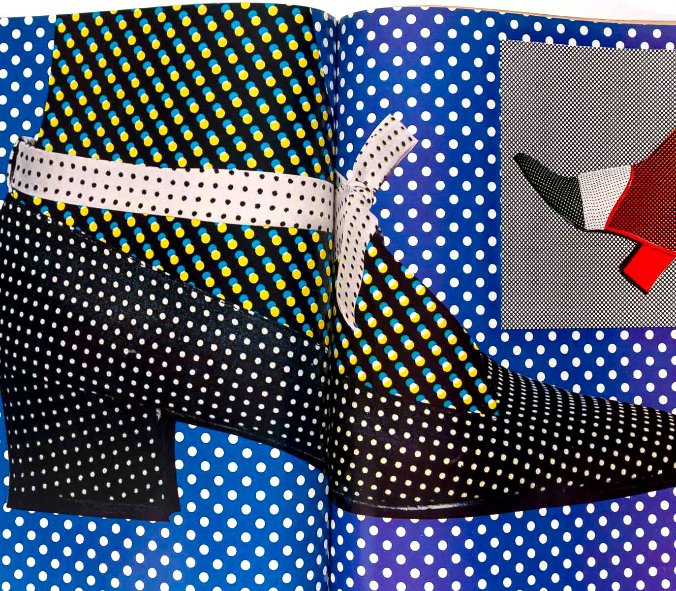 BARBARA CARRERA polka dots HIRO Tolstoy HARPER'S BAZAAR January 1971 Oscar Renta