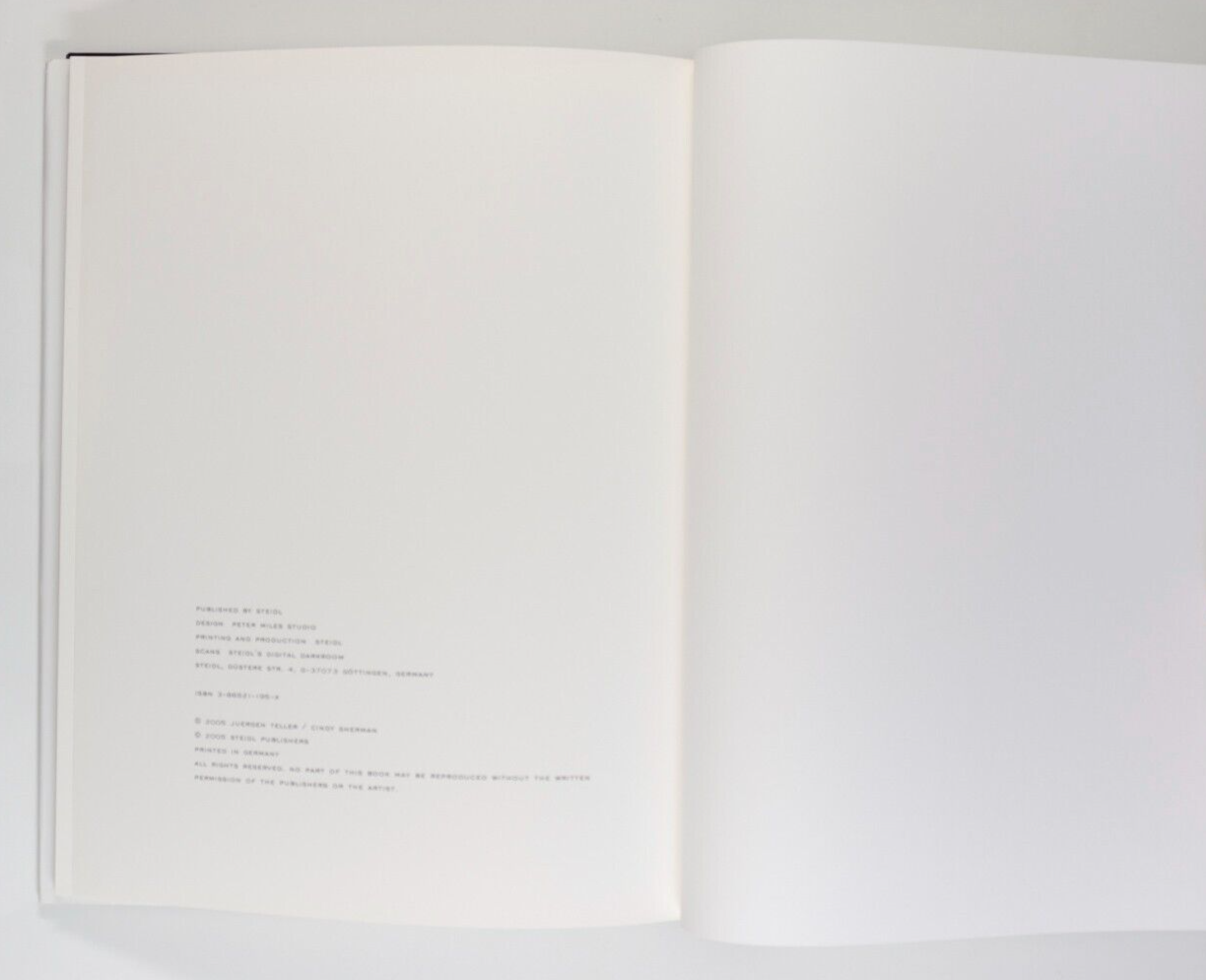 CINDY SHERMAN Juergen Teller MARC JACOBS Ohne Titel BOOK Steidl 2005 1st 2005