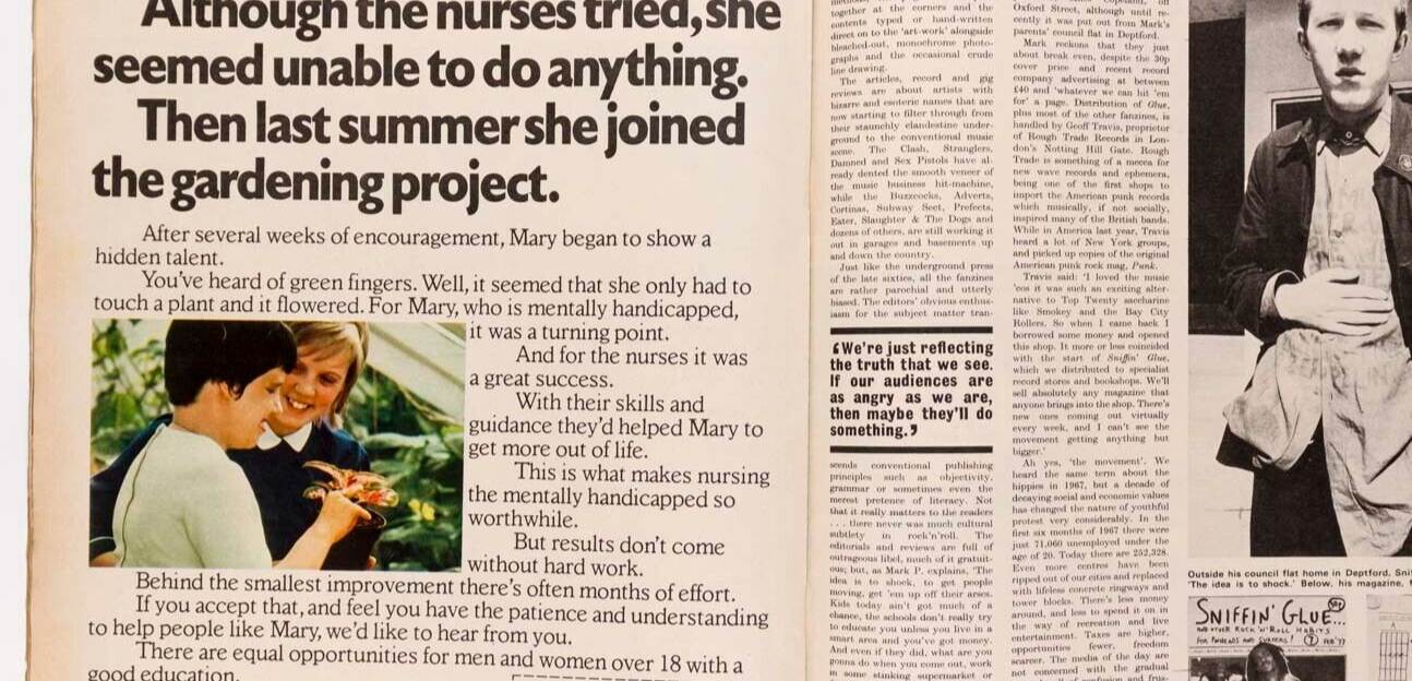 Paul Roberts PUNK Gaye Advert SNIFFIN GLUE Colin Jones THE JAM Observer magazine