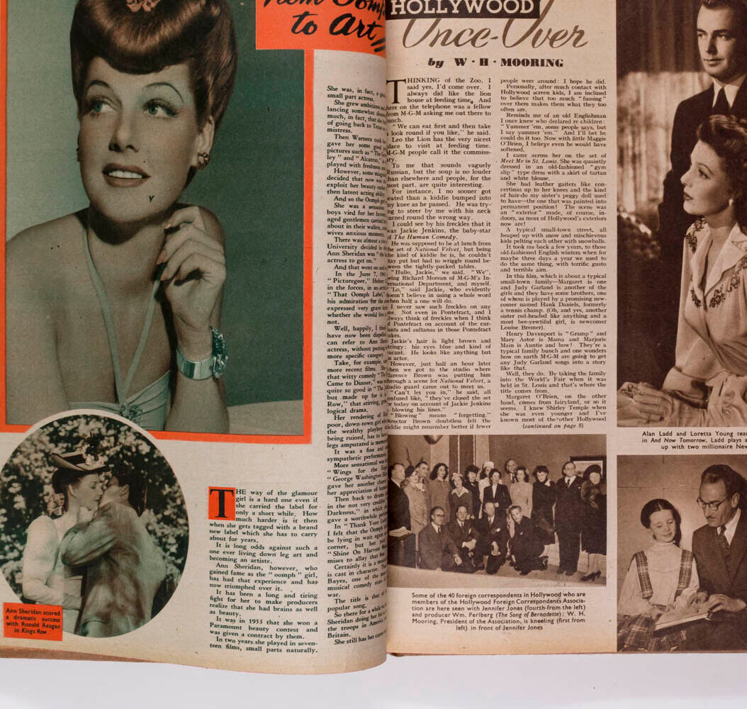 VIVIEN LEIGH Ann Sheridan GINGER ROGERS Picturegoer magazine BOUND VOLUME book