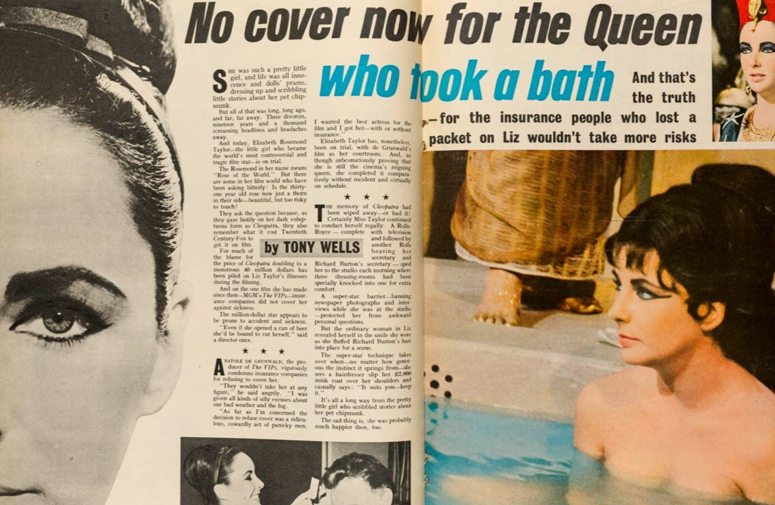 CHRISTINE KEELER Yevgeny Ivanov STEPHEN WARD Today magazine ELIZABETH TAYLOR 60s