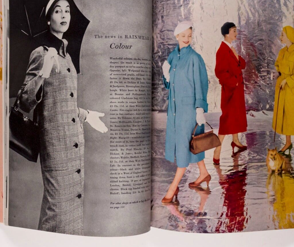 Vernier STEMP Dylan Thomas VOGUE August 1955 70th birthday gift MARIGOLD Corsets