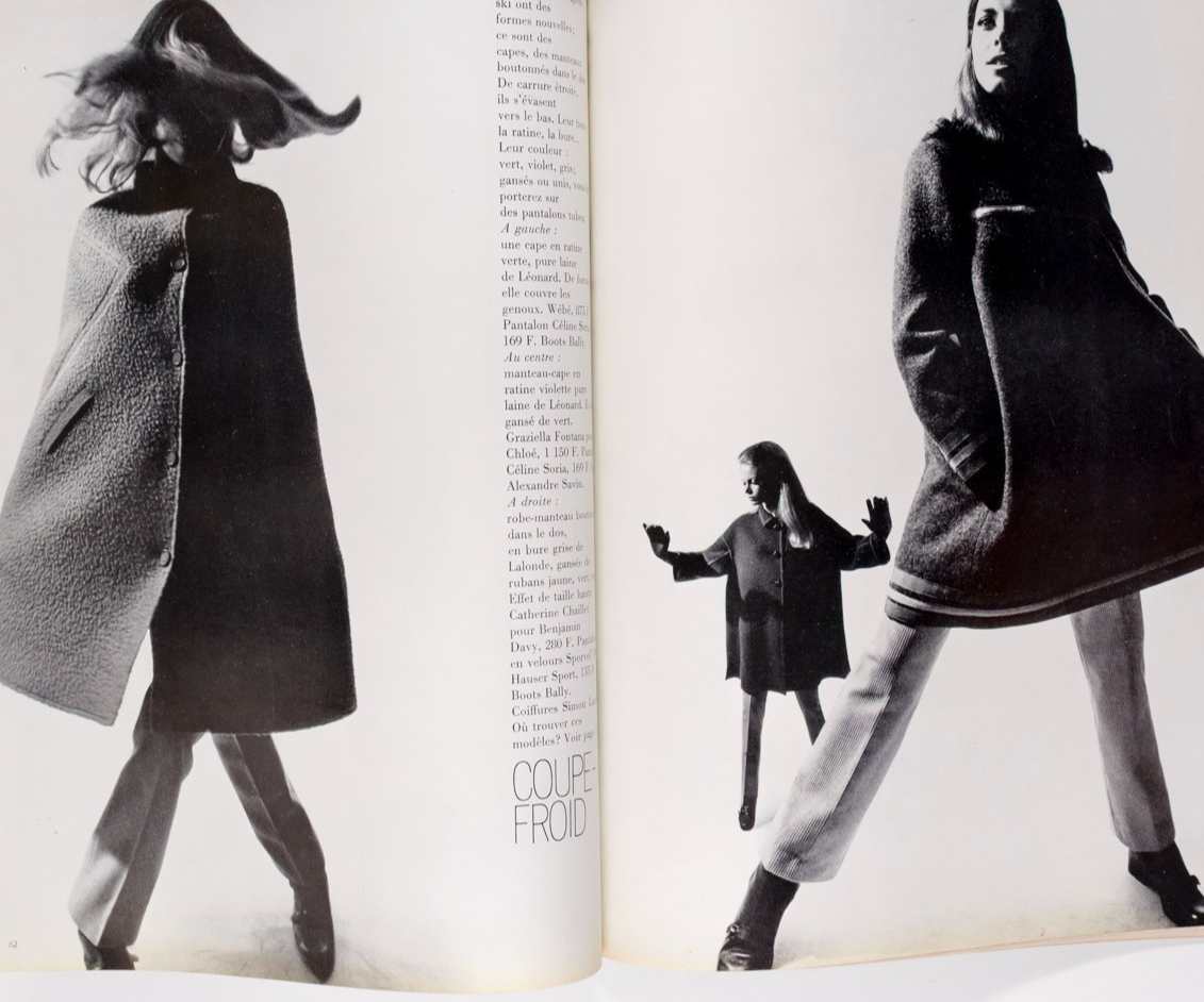 Rolex GUY BOURDIN Anouk Aimee PICASSO Paris Vogue 1966 November BALENCIAGA Knapp