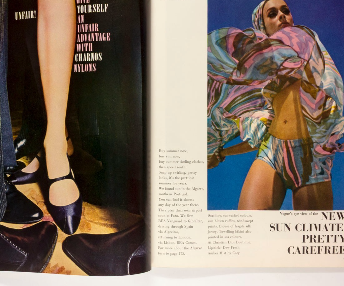 Jean Shrimpton HELMUT NEWTON Veruschka VOGUE magazine May 1965 Winston Churchill