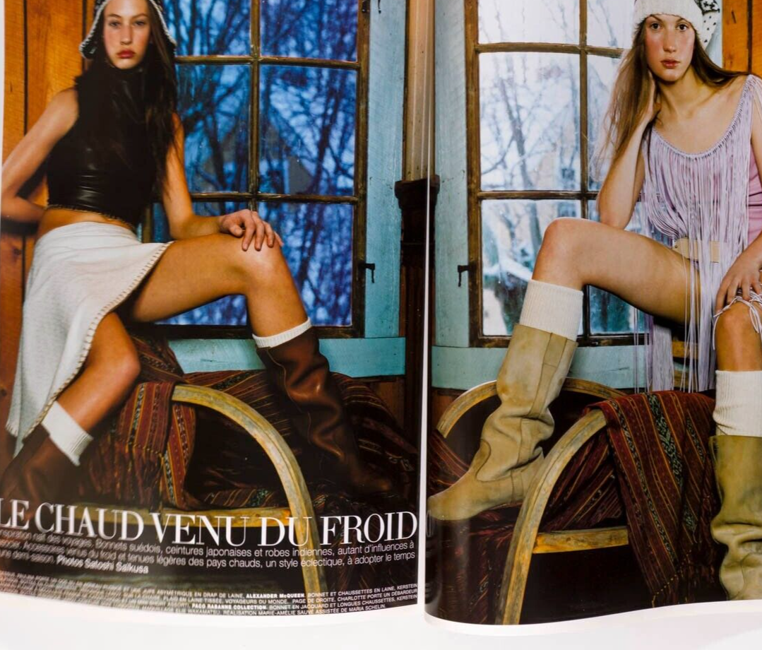Kate Moss HAUTE COUTURE Malgosia Bela PARIS VOGUE March 1999 Natalia Semanova