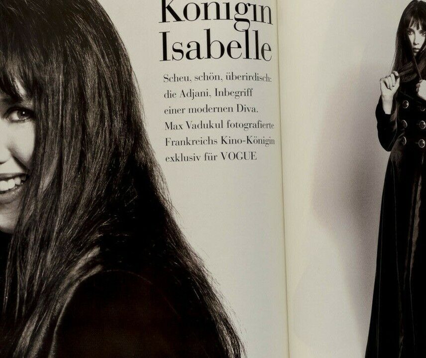 ISABELLE ADJANI Naomi JACKIE BISSET Carole Bouquet ISABELLA ROSSELLINI Vogue DE