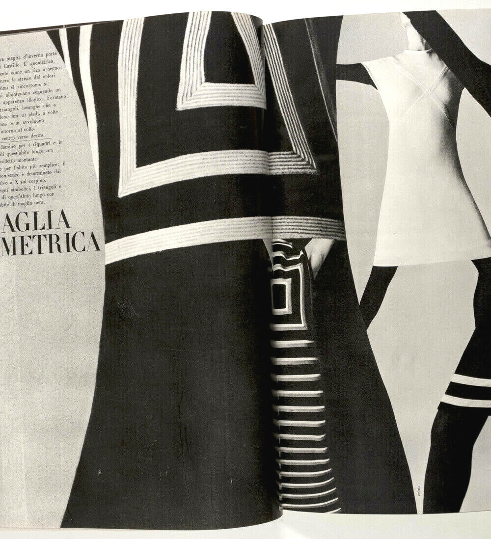 1st VOGUE ITALIA Benedetta Barzini VERUSCHKA Penn 1965 November NORMAN PARKINSON