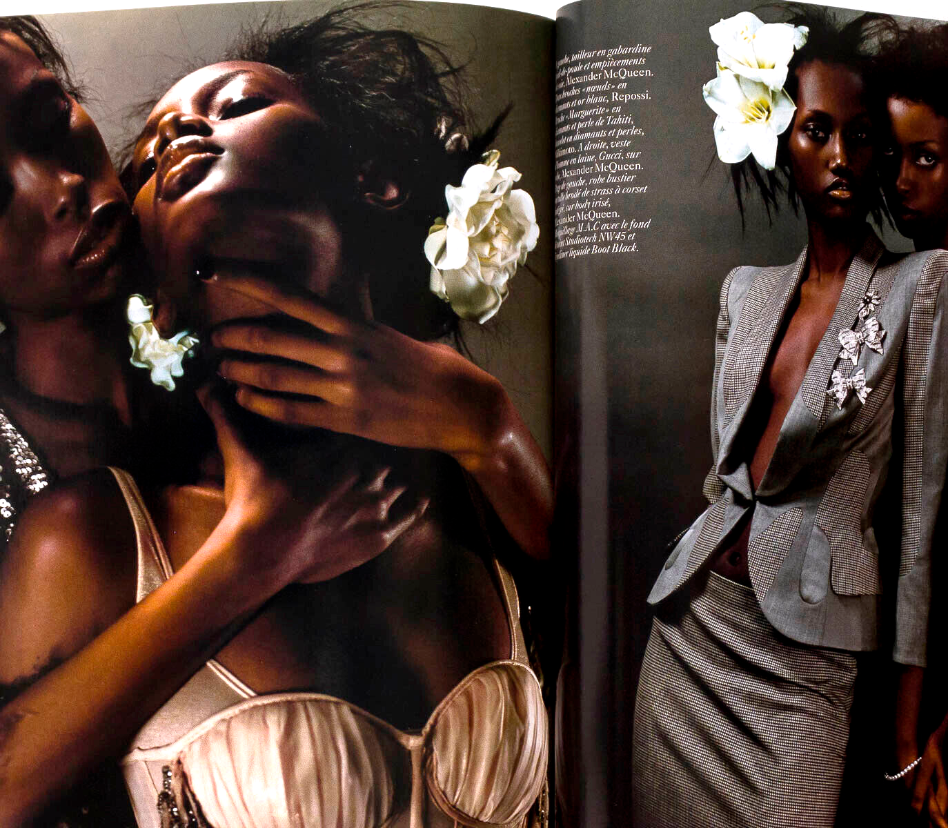 Kate Moss GISELE Alexander McQueen PARIS VOGUE March 2004 Daria Werbowy TESTINO