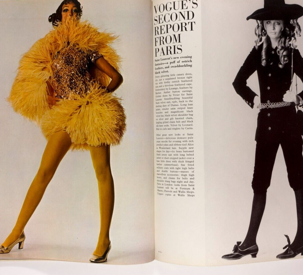 Van Rooy TWIGGY Veruschka VOGUE September 15 1967 Parkinson NEWTON Penelope Tree