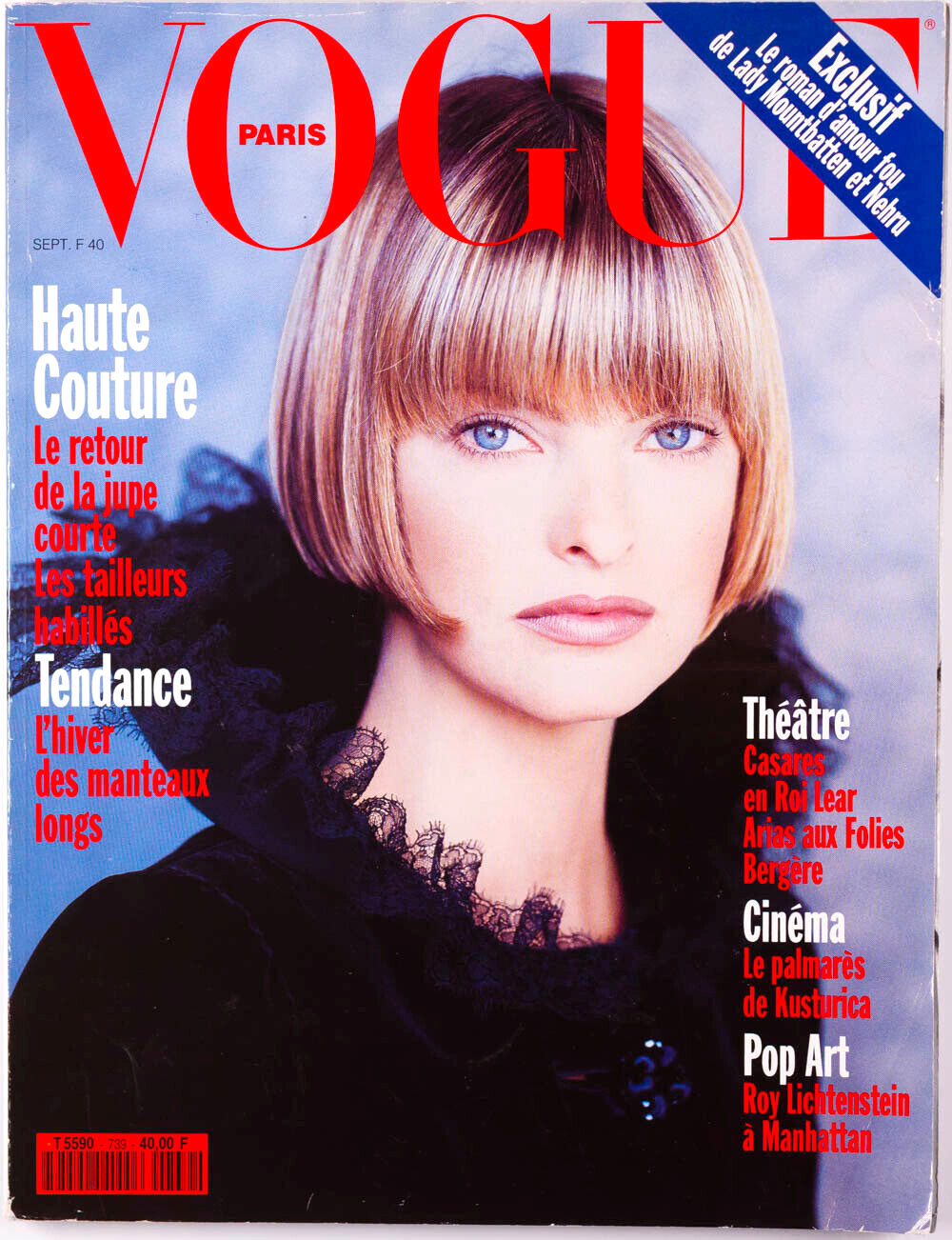 LINDA EVANGELISTA Christy Turlington HELMUT NEWTON Claudia Schiffer PARIS VOGUE