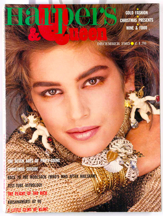 CINDY CRAWFORD Krishnamurti HELENA BONHAM CARTER Bath BRIGITTE LACOMBE Harper's