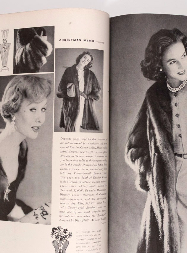 Suzy Parker ANDY WARHOL Diane Arbus BALENCIAGA Vogue November 1952 Bouche HORST